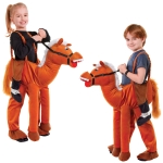 Pferd Kinder Kostüm zum Schlüpfen Schlüpfkostüm Pferdekostüm Alter 6-9 Jahre