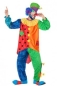 Preview: Herren Faschingskostüm kunterbunter Clown Gr. XL Clownsnase Zirkus Clownskostüm Show Party