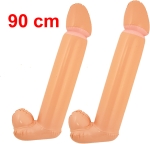 2 x Riesiger Penis aufblasbar 90 cm Penis Partypimmel Willy Scherzartikel
