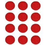 12 Clownsnasen aus Schaumstoff in rot, Größe: 5 cm, für Fasching, Karneval