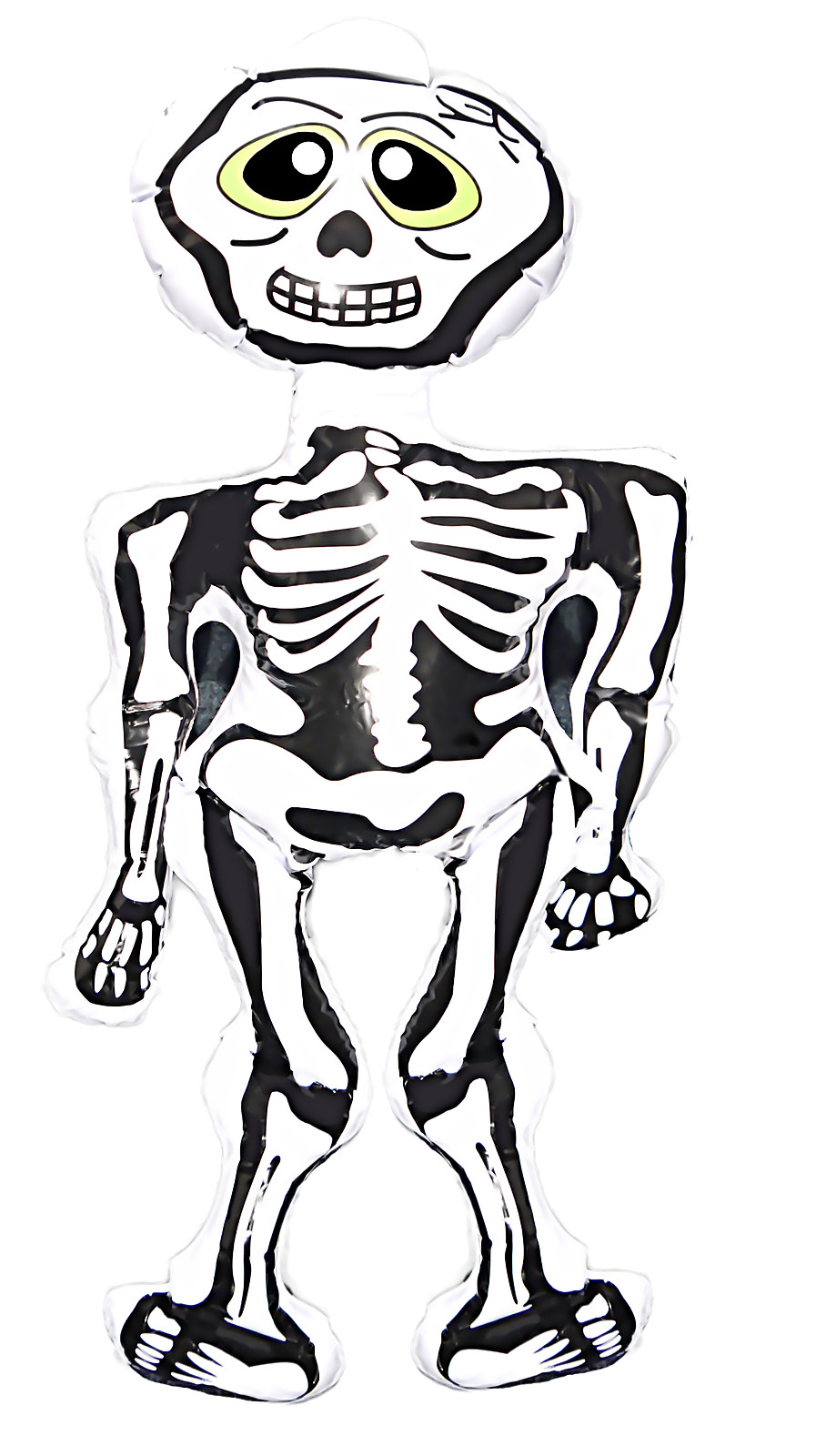 2 x Skelett aufblasbar 1,52m 3D  Zubehör Deko für Halloween und Faschingskostüme 