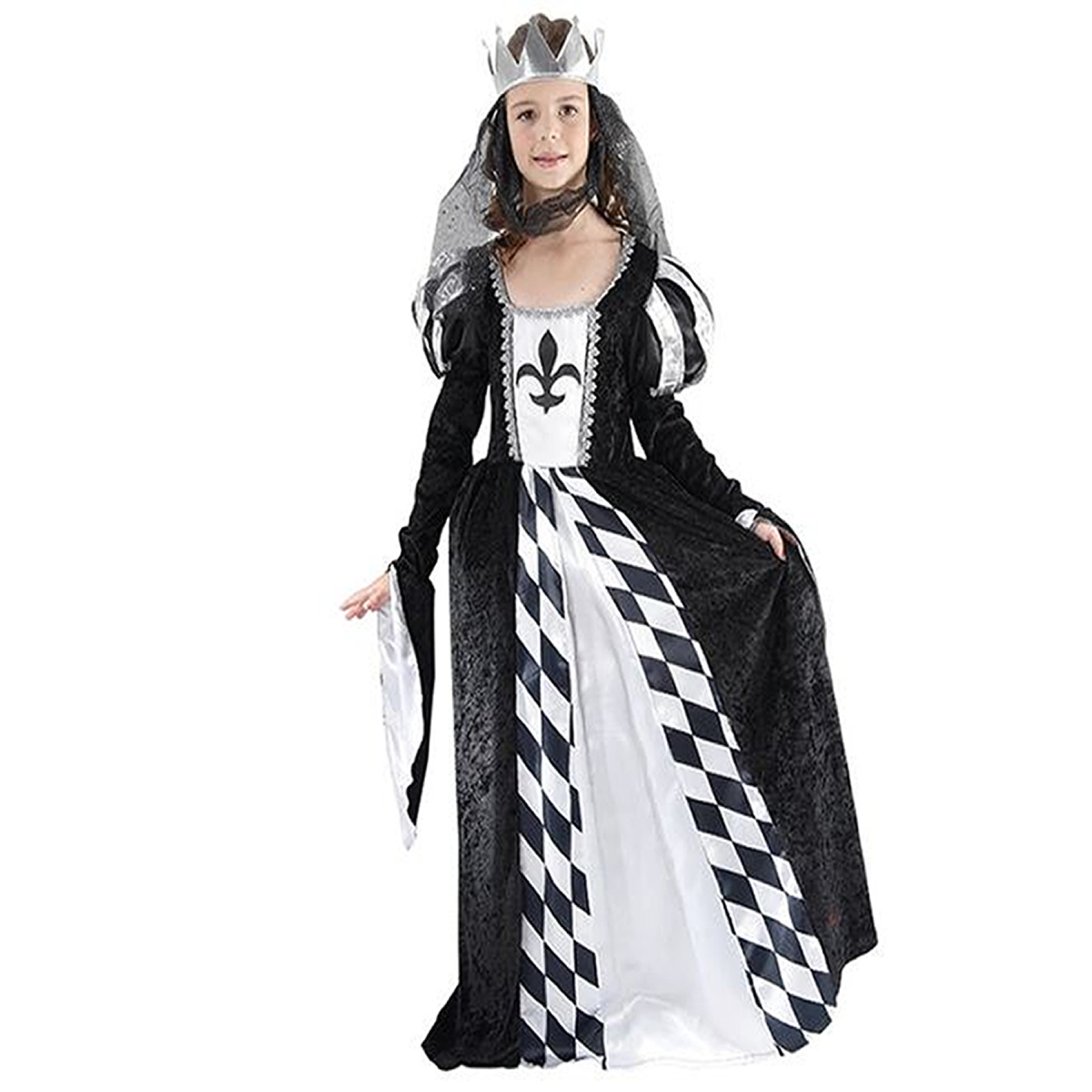 Burgfräulein Kostüm Mittelalter Königin Kinderkostüm Kinder Königin Verkleidung 