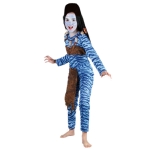 Avatar Mädchen Kostüm Gr.140/152 Jungle 10-12 Jahre Krieger Dschungel