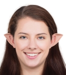 1 Paar Elfenohren zum Aufstecken Spitzohren Mr. Spock Elfe Elbe Hautfarbe - Kopie