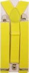 Y-Form Hosenträger Neon Gelb 3 Clips Extra Breit 3.5 cm